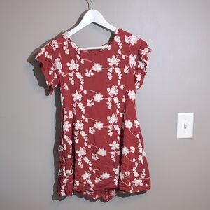 NWOT Altar'd State Red Floral Mini Dress